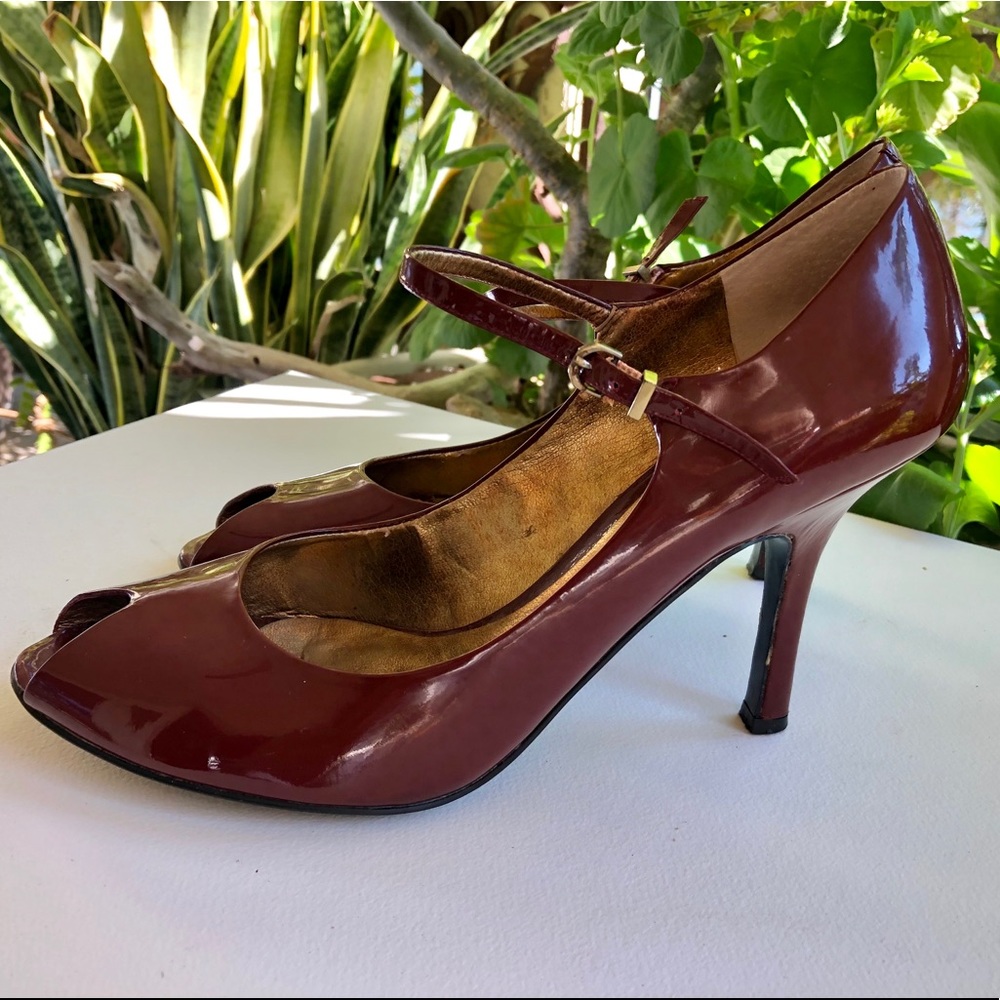 Peep Toe Stiletto Heel - Lucious Color!